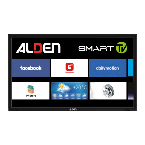 ALDEN SMART TV 19" Guide D'installation Et D'utilisation