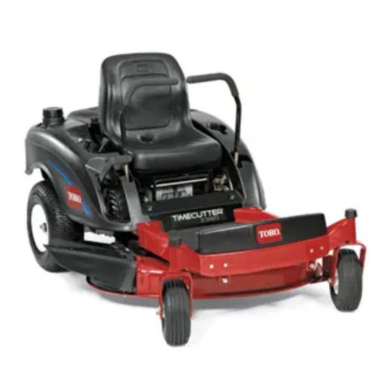 Toro TimeCutter Z380 Manuel De L'utilisateur