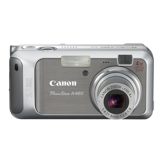 Canon PowerShot A460 Guide D'utilisation