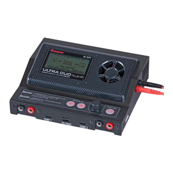 GRAUPNER ULTRA DUO PLUS 45 Instructions D'utilisation