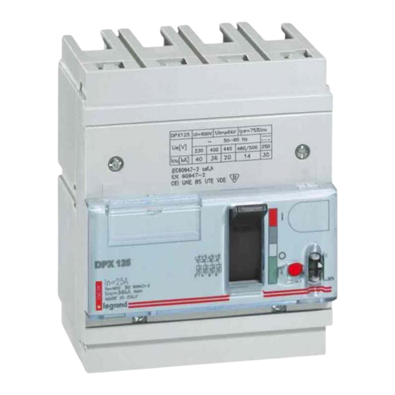 LEGRAND DPX Serie Guide D'instructions Rapide