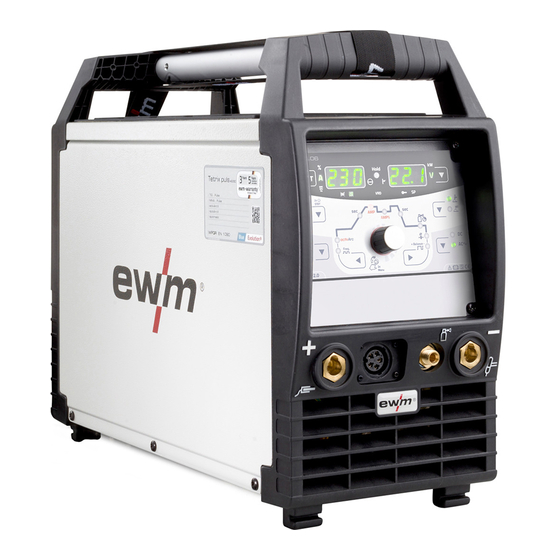 EWM Tetrix 300 DC Smart 2.0 puls TM Manuels