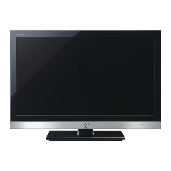 Sharp AQUOS LC-32LE600E Mode D'emploi