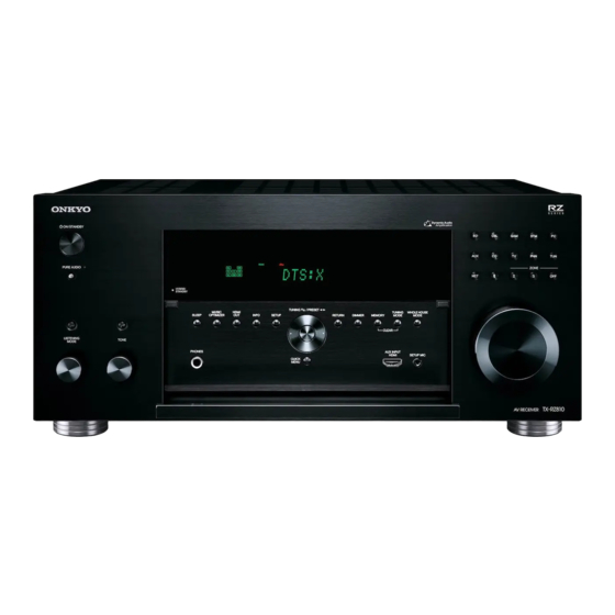 Onkyo TX-RZ810 Mode D'emploi Base