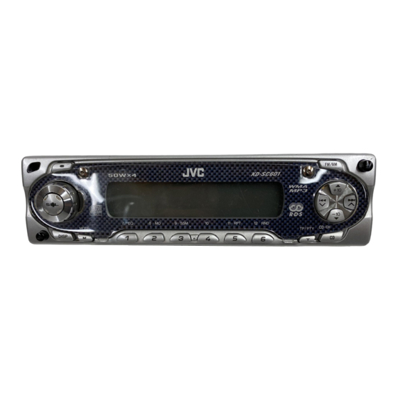JVC KD-SC601 Manuel D'installation