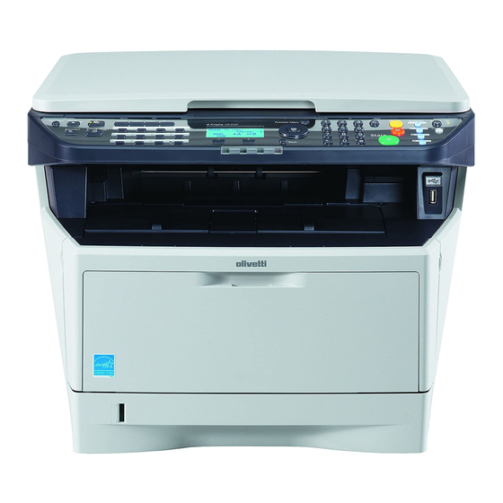 Olivetti d-Copia 283MF Guide D'installation Rapide