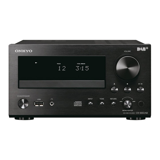 Onkyo CR-555 Manuel D'instructions