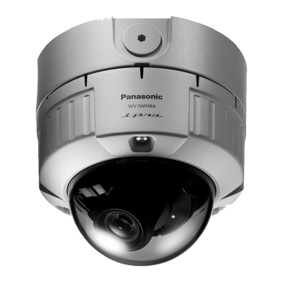 Panasonic WV-NW484SE Instructions D'utilisation