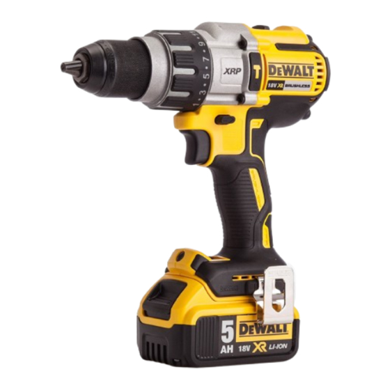 DeWalt DCD996P2 Guide D'utilisation