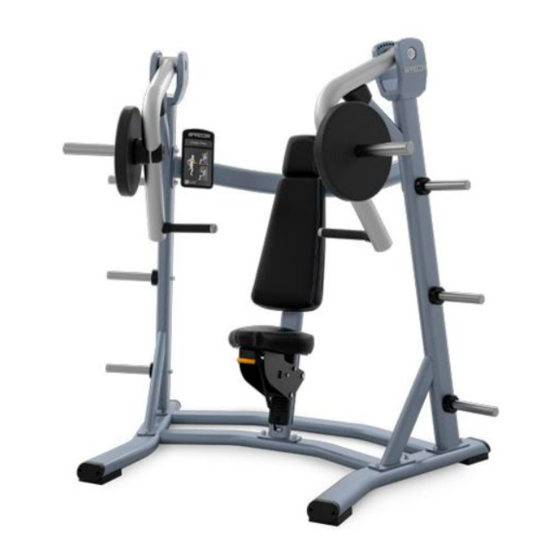 Precor Discovery Plate Loaded Serie Manuel De L'utilisateur