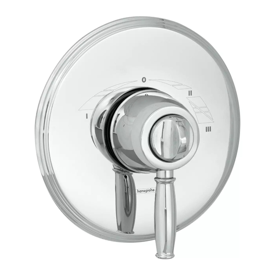 Hansgrohe ThermoBalance III C Lever 06067 0 Serie Instructions D'installation