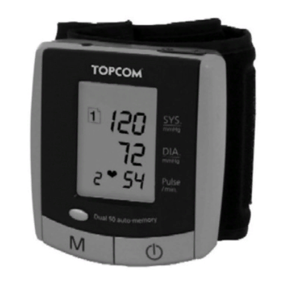 Topcom BPM Wrist 2501 Manuels