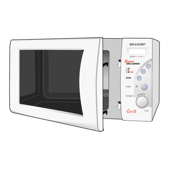 Sharp R-633 Mode D'emploi