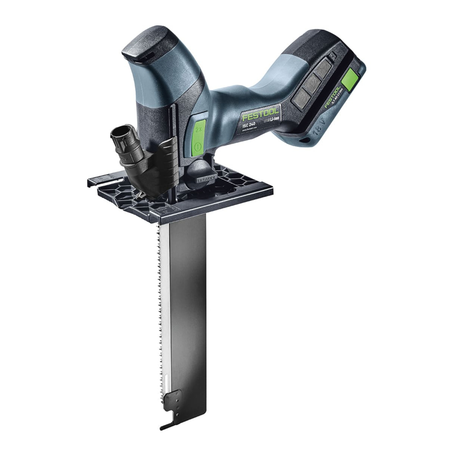 Festool ISC 240 Li Mode D'emploi Original