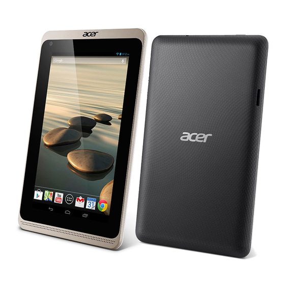 Acer Iconia B1-720 Manuels