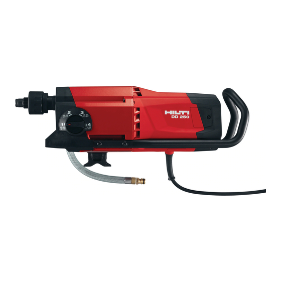 Hilti DD 250 Mode D'emploi