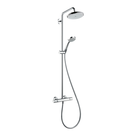 Hansgrohe Croma Showerpipe 220 Mode D'emploi / Instructions De Montage