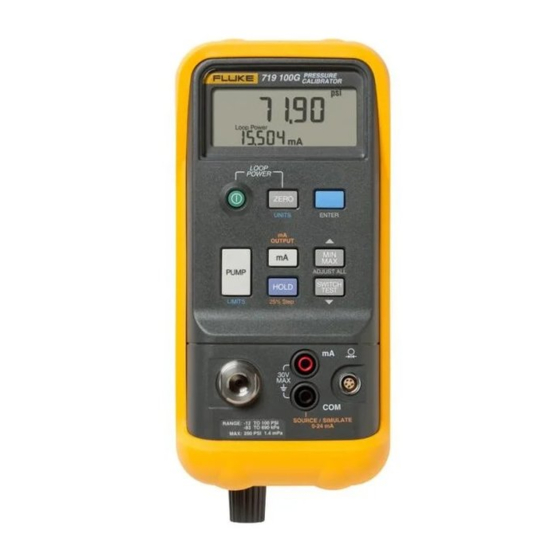 Fluke 719 Série Mode D'emploi