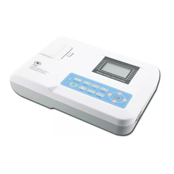 Gima ECG A 1 PISTE 100G Mode D'emploi