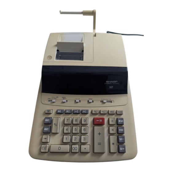 Sharp CS-2640 Mode D'emploi