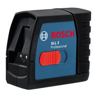 Bosch GLL 2 Notice Originale