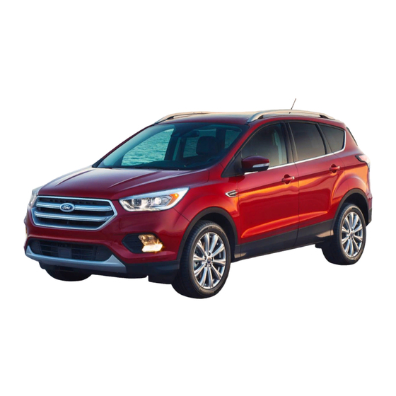 Ford ESCAPE 2018 Manuel Du Propriétaire