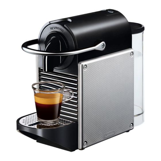 Nespresso magimix PIXIE D60 Manuel D'instructions