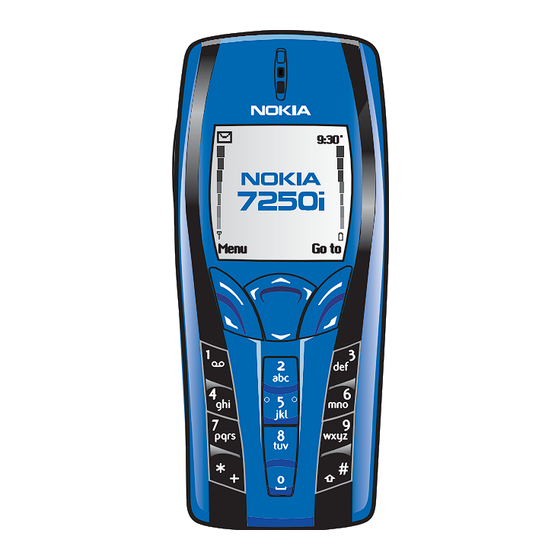 Nokia 7250i Manuel D'utilisation