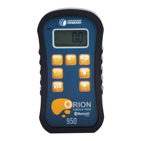 Wagner Meters Orion 950 Manuel D'instructions