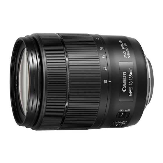 Canon EF-S18-135mm f/3.5-5.6 IS USM Mode D'emploi
