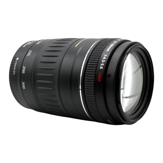 Canon ULTRASONIC EF55-200mm f/4,5-5,6 USM Mode D'emploi