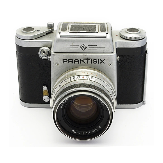 Pentacon PRAKTICA PRAKTISIX Mode D'emploi