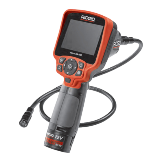 RIDGID micro CA-350 Mode D'emploi