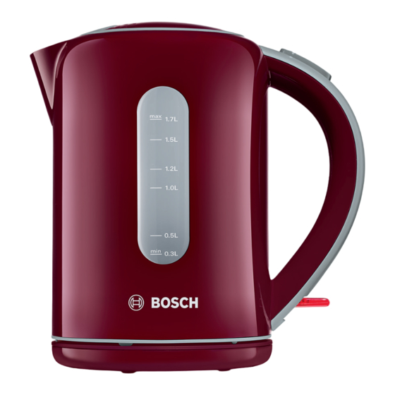 Bosch TWK 760 Série Mode D'emploi