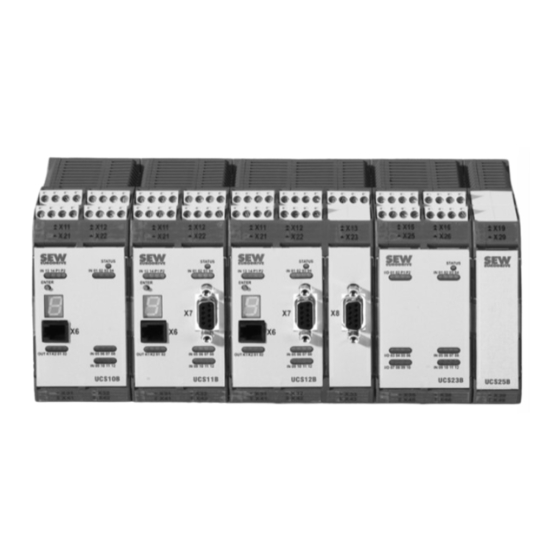 Sew Eurodrive MOVISAFE UCS B compact Serie Notice D'exploitation