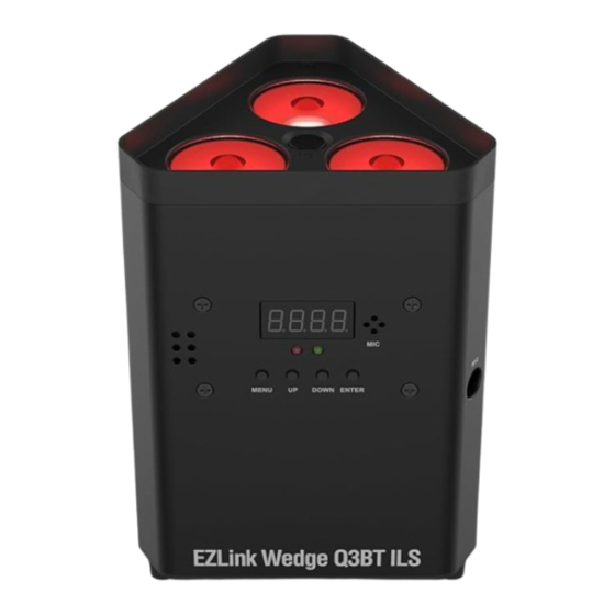 Chauvet DJ EZLink Wedge Q3BT ILS Guide De Référence Rapide