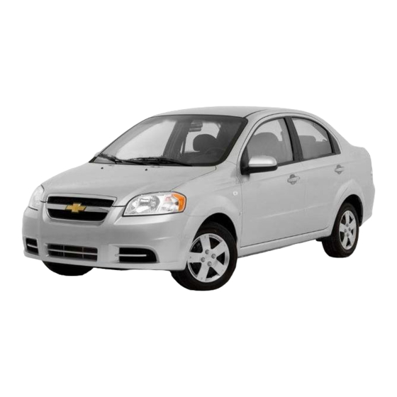 Chevrolet AVEO 2009 Manuels