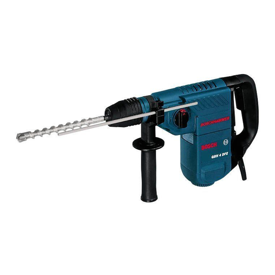 Bosch GBH 4 DFE PROFESSIONAL Instructions D'emploi