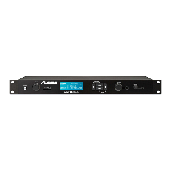 Alesis SampleRack Manuels