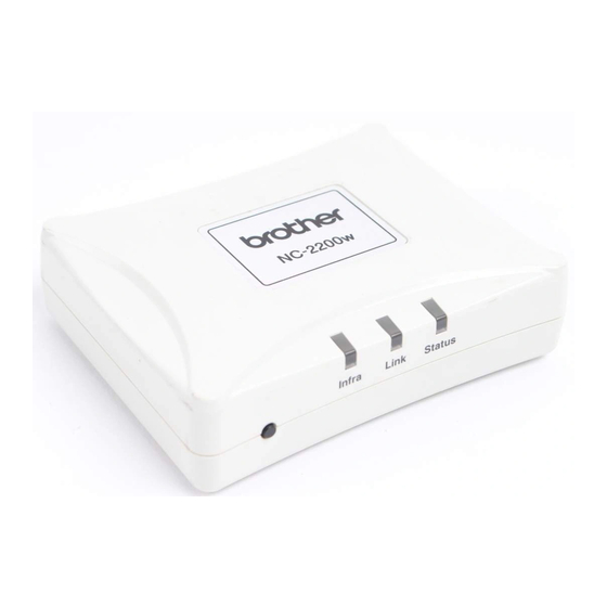 Brother NC-2200W Guide De L'utilisateur