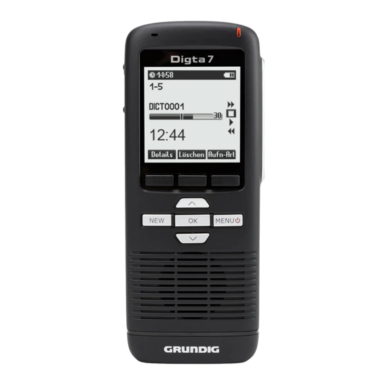 Grundig Digta 7 push Notice D'utilisation Detaillee
