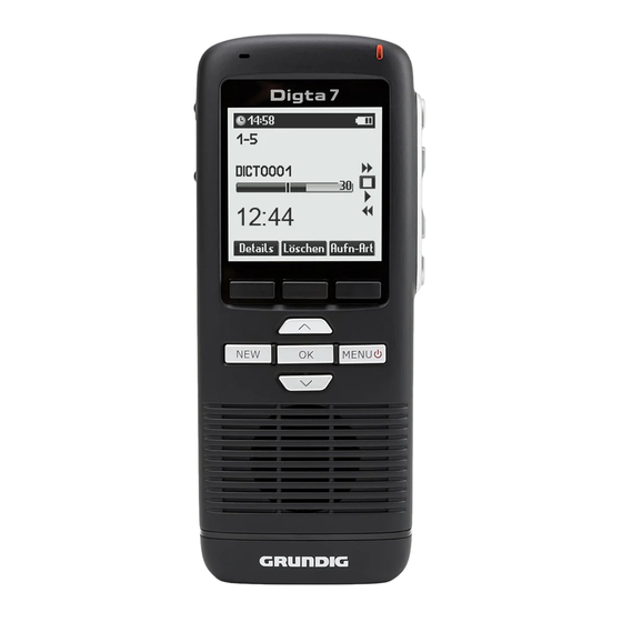 Grundig Digta 7 PUSH Mode D'emploi