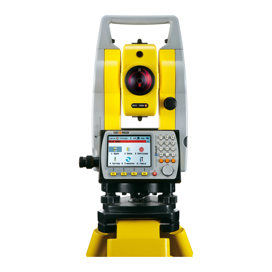 GeoMax Zoom 20 Pro Série Manuel De L'utilisateur