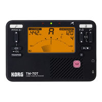 Korg TM-70T Guide De Prise En Main