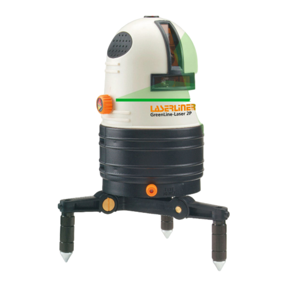 LaserLiner GreenLine-Laser 2 P Mode D'emploi