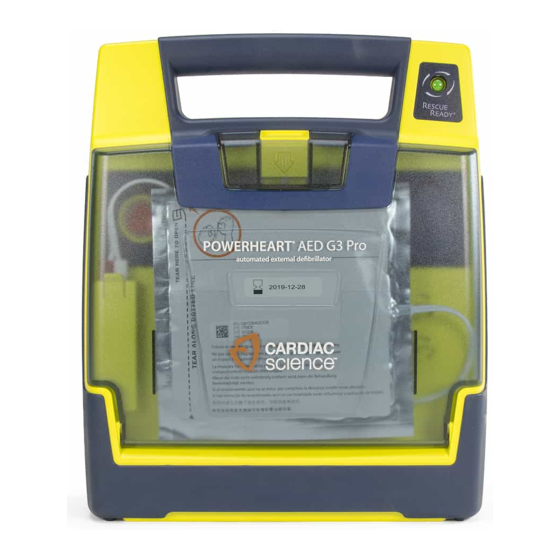 Cardiac Science POWERHEART G3 PRO 9300P Manuel D'utilisation Et De Maintenance