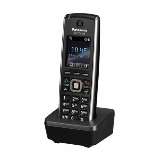 Panasonic KX-TCA185 Manuel D'utilisation