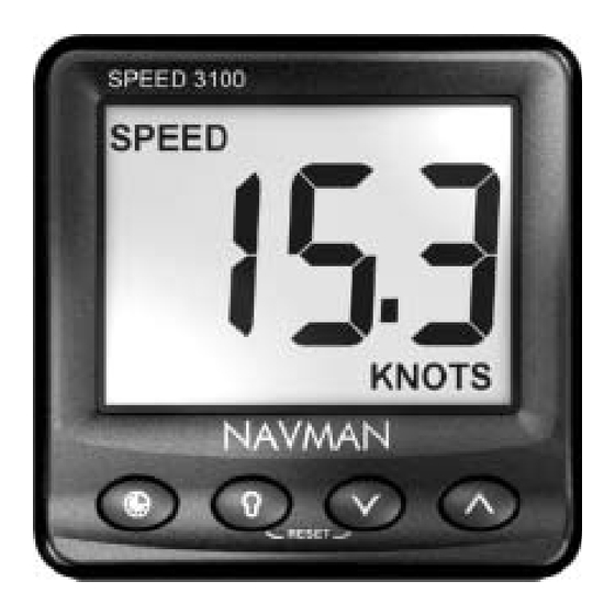 Navman SPEED 3100 log Manuel D'installation Et D'utilisation