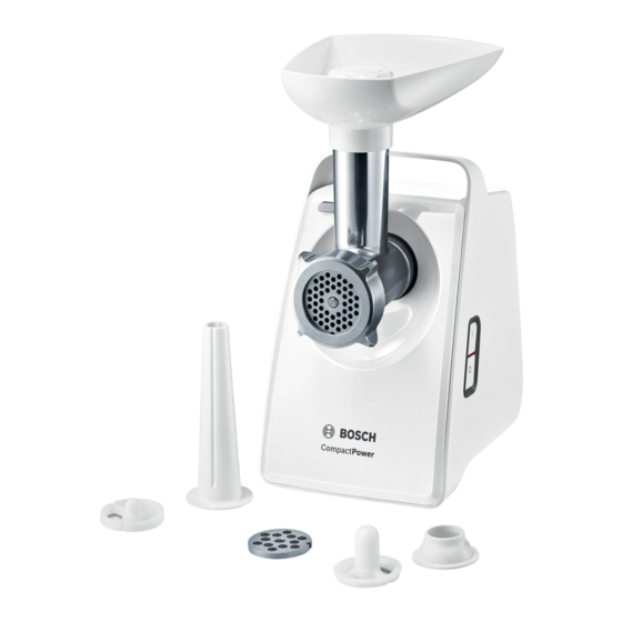 Bosch CompactPower MFW3502W/05 Mode D'emploi