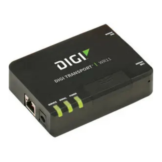 Digi TransPort WR11 Guide De Démarrage Rapide